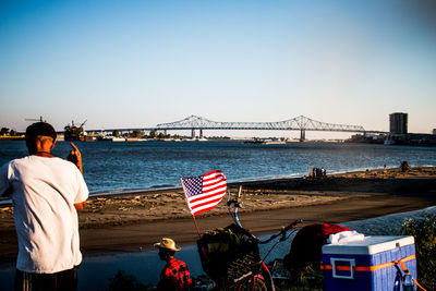 By the mississippi river in new orleans