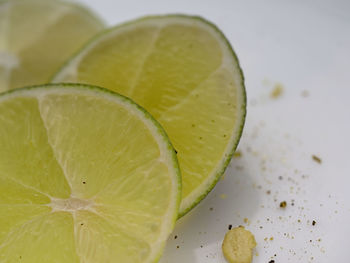 Close-up of lemon slice