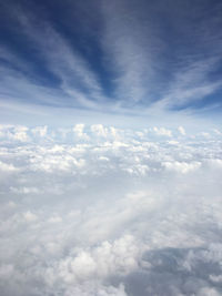 Low angle view of clouds in sky