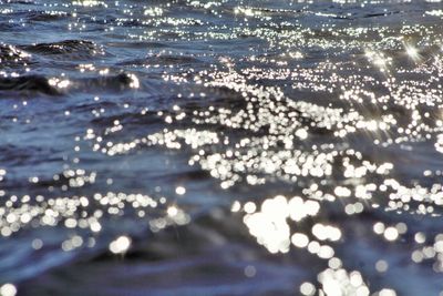 Full frame shot of illuminated sea