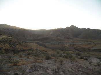 Scenic view of mountains