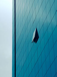 An openned window in a modern building 
