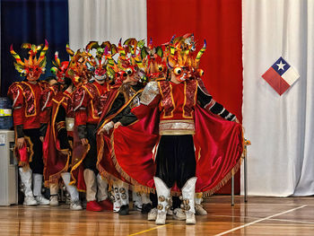 Group of people in temple