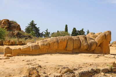 View of old ruins