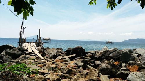 Scenic view of sea against sky