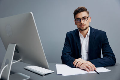 Portrait of businessman at office