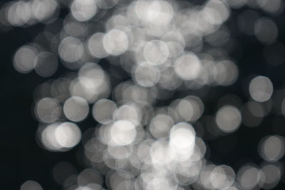 Defocused image of illuminated lights