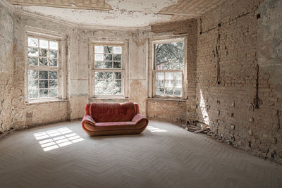 Interior of abandoned home