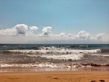 Windy day at sabaudia beach