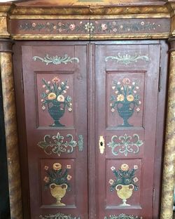 Close-up of closed door