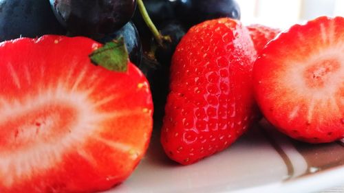 Close-up of strawberries