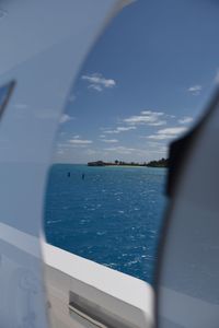 Cropped image of sea against sky