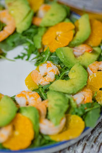 Close-up of salad in plate