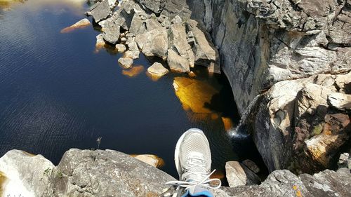 Rocks in water