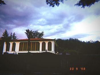 Low angle view of building against sky