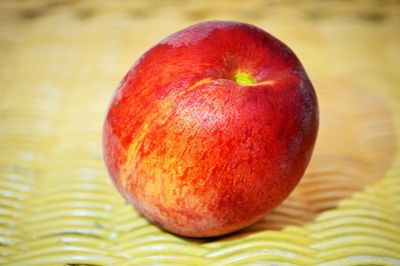 Close-up of apple on table