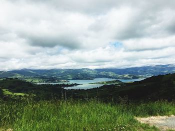 Scenic view of landscape against sky