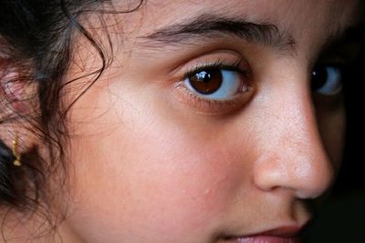 Close-up of young woman