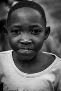 Close-up portrait of boy