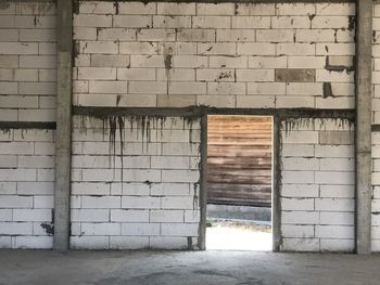 Entrance of abandoned building