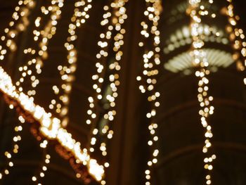 Defocused lights at night