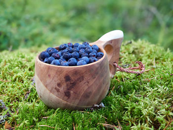 Close-up of fruits in basket