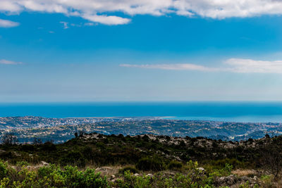 Scenic view of sea against sky