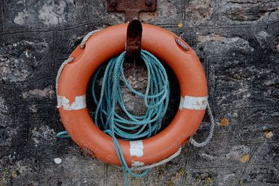 Lifebelt at the seaside