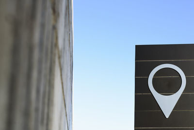 Low angle view of building against clear sky