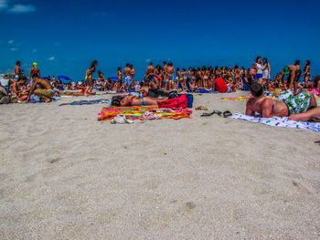 Group of people on beach