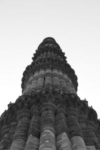 Low angle view of historical building against clear sky