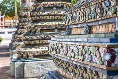 Architectural detail of a temple - wat arun bangkok 