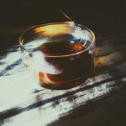 Close-up of drink on table