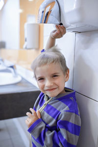 Portrait of smiling boy