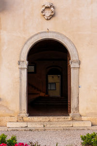 Entrance of old building