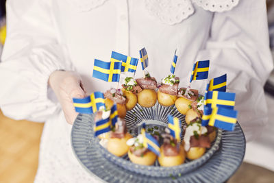 Food for traditional midsummer feast