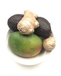 High angle view of fruits on table