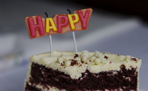 Close-up of cake