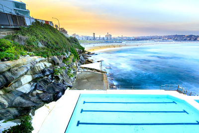 Scenic view of sea against sky