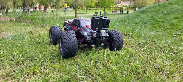 Tractor on field