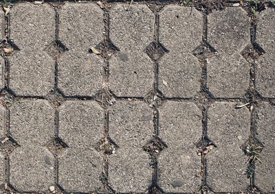 Full frame shot of cracked street