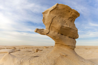 Scenic view of desert against sky