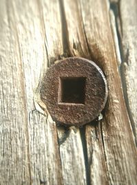 Close-up of wooden plank