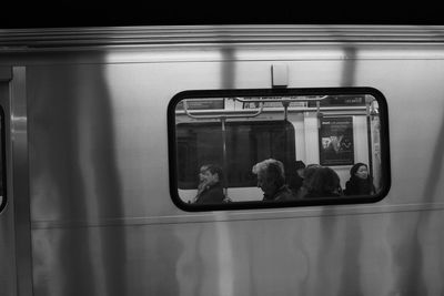 Train at railroad station platform