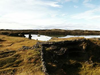 Scenic view of landscape against sky