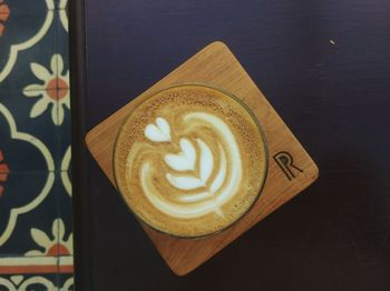 Close-up of coffee on table