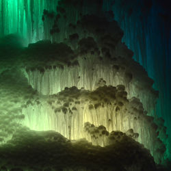 Rock formations in cave