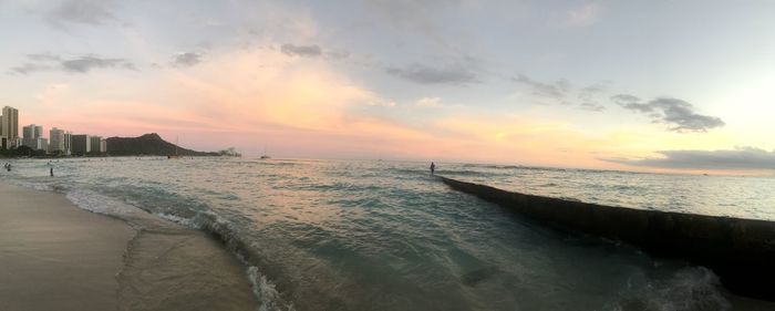 Sunset beach/landscape in hawaii