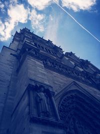 Low angle view of built structure against sky