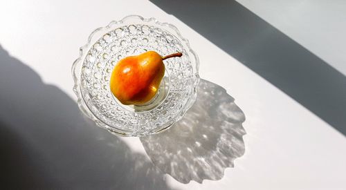 A pear vintage fruit bowl glass crystal
